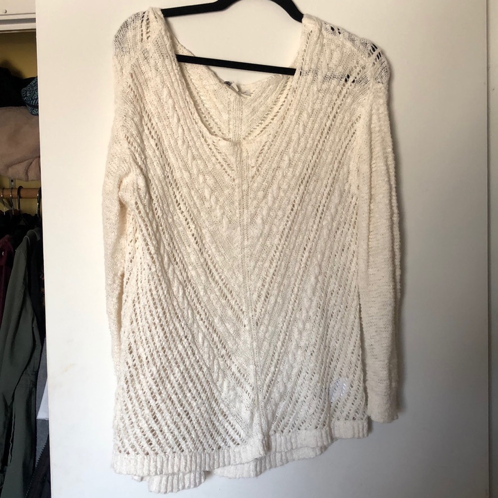 Cream sweater from American Eagle